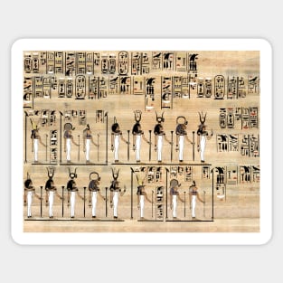 Ancient Egypt Pharaoh Papyrus Hieroglyphs Egyptian Civilization Sticker